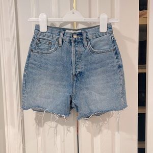 Denim forum the yoko mid thigh short